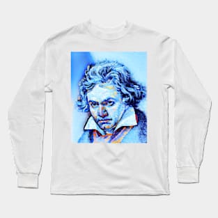 Ludwig van Beethoven Portrait | Ludwig van Beethoven Artwork | Ludwig van Beethoven Painting 14 Long Sleeve T-Shirt